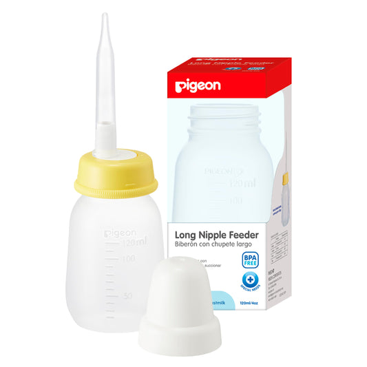 Biberones Pigeon Especiales Cosas para Bebés Recién Nacidos con Tetina Larga de Silicona Suave Corte en Cruz para Prematuros