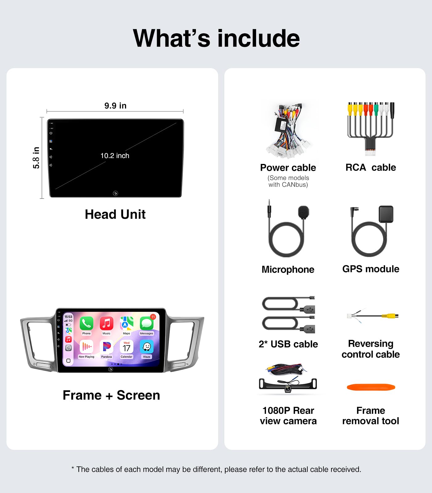 4G+64G para Toyota RAV4 2013-2018 Radio QLED visualización táctil estéreo de coche