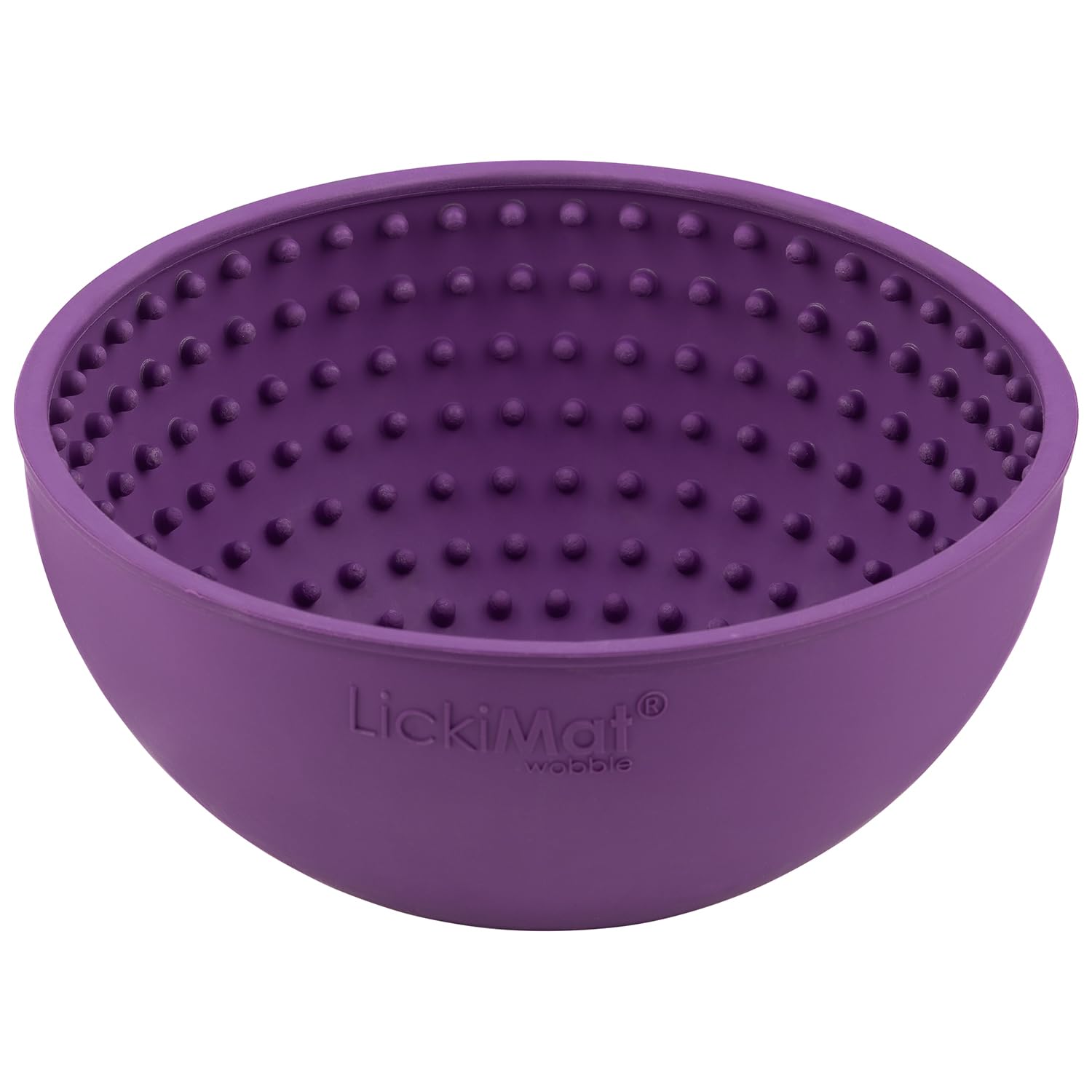 LickiMat Wobble, tazón de alimentador lento para perro, reductor de ansiedad de aburrimiento; perfecto para alimentos, golosinas, yogur o mantequilla de maní. Fun Alternative to a Slow Feed Dog Bowl,