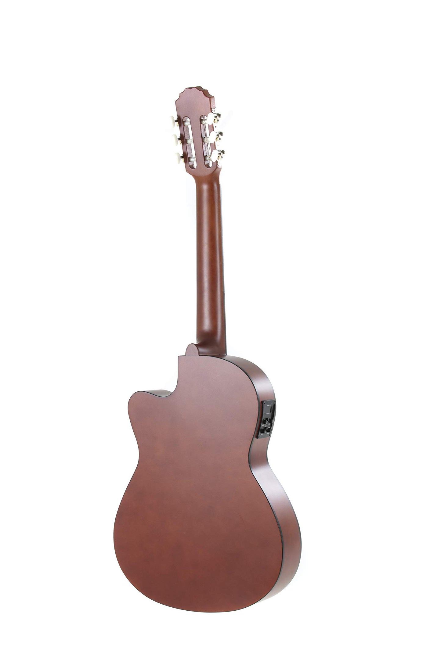 Gewa ISGEWPS510190 Guitarra de concierto Electroacústica, derecha, 4/4 Nogal Slim, Negro