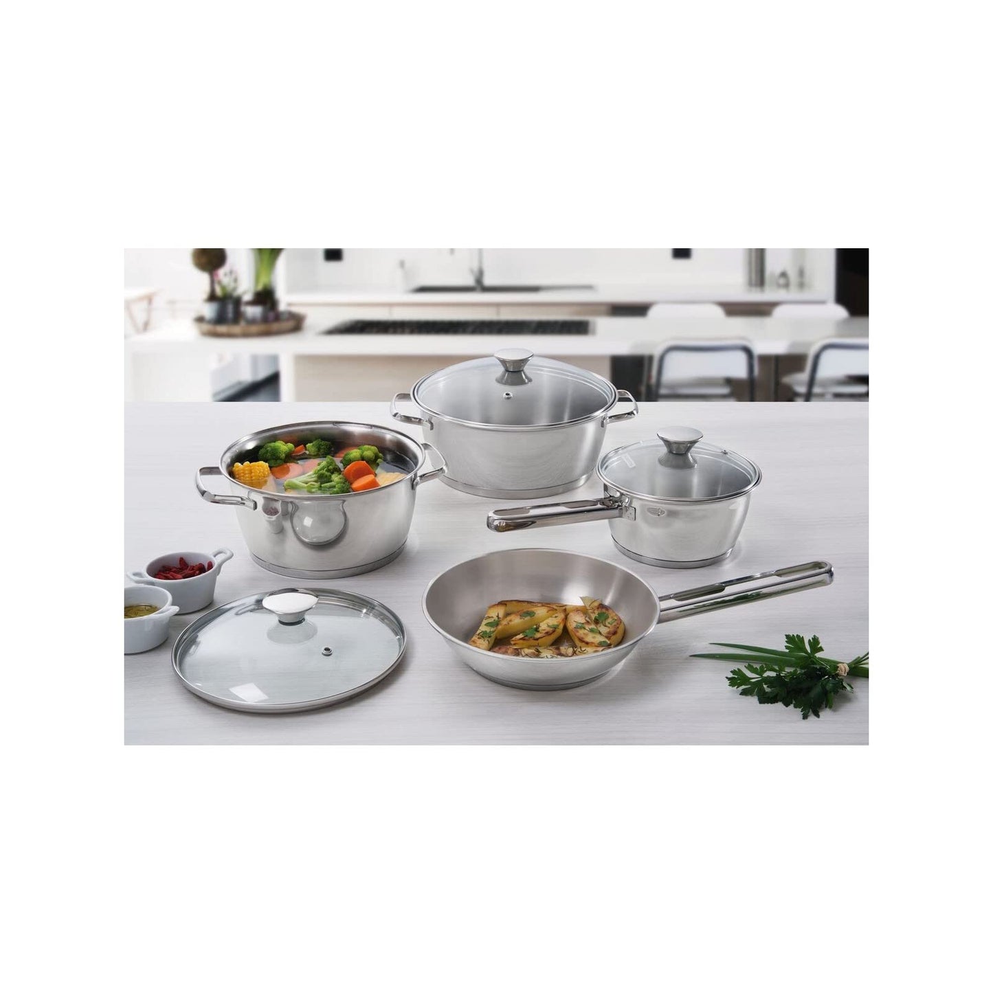 Juego de Utensilios de Cocina Tramontina Acero Inoxidable