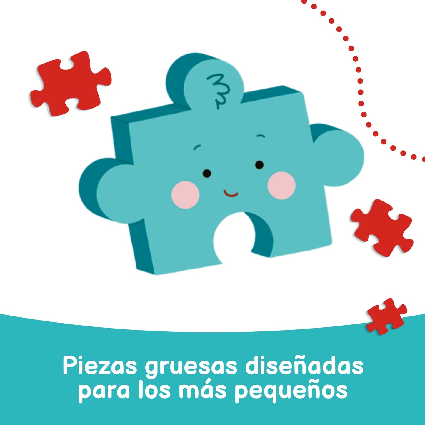 Trefl Simpática Peppa Pig Baby Classic Rompecabezas Bebé clásico Impresión de Alta Calidad, Puzzle DIY, Diversión Creativa, Puzzle Clásico para Adultos y Niños a Partir de 2 Años