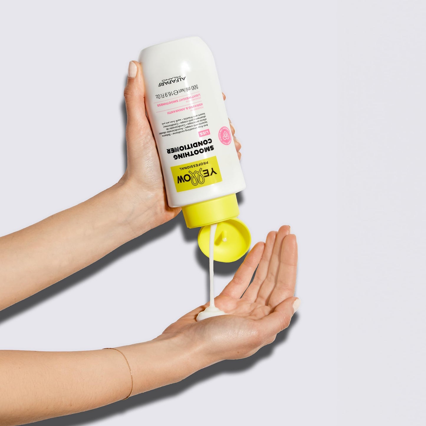 Yellow Professional Smoothing Conditioner Liss, Acondicionador Alisador Anti-Frizz, Keratina y Amaranto, 500ml