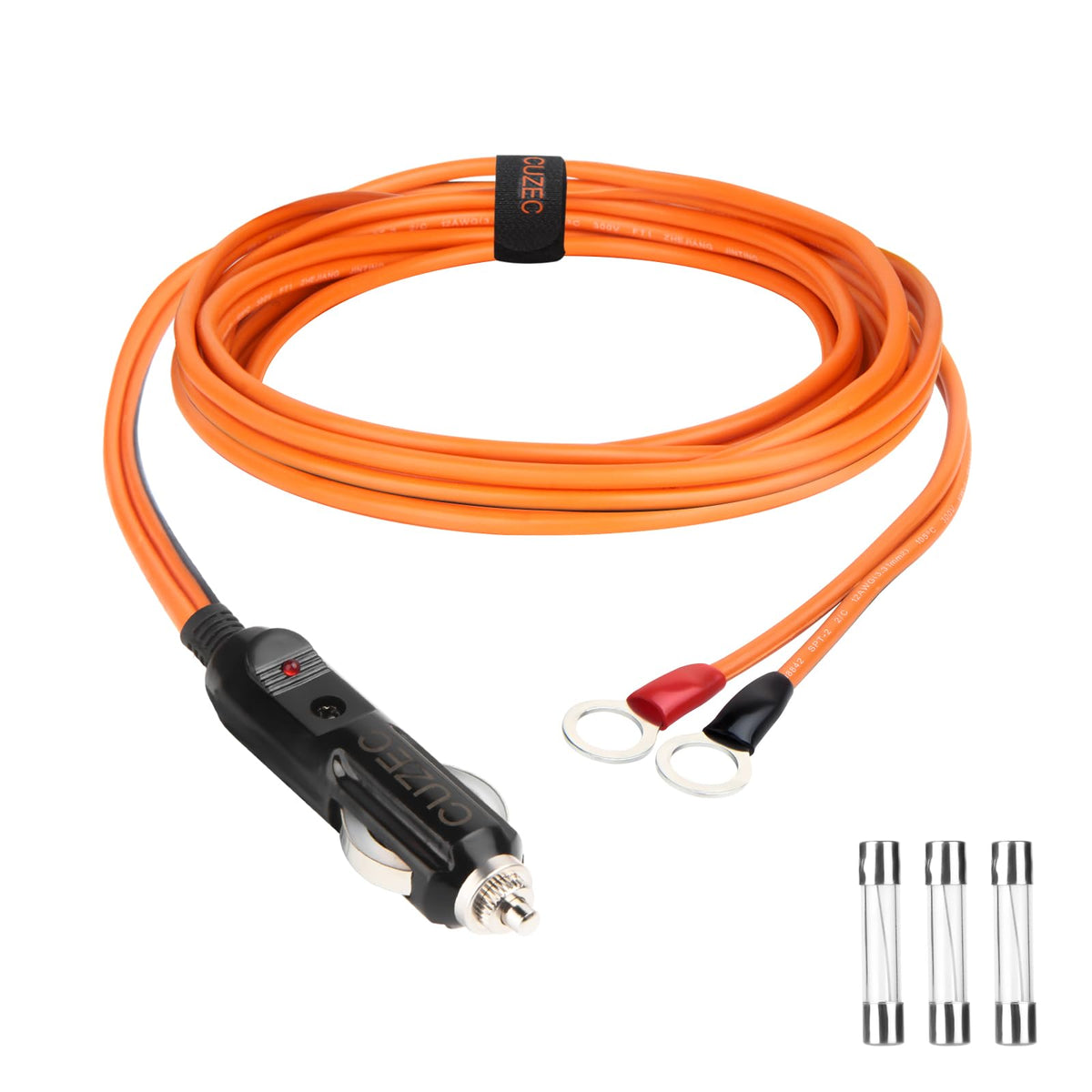 Adaptador Encendedor de Cigarrillos CUZEC 12 AWG Alta Resistencia para Inversor de Coche y Bricolaje