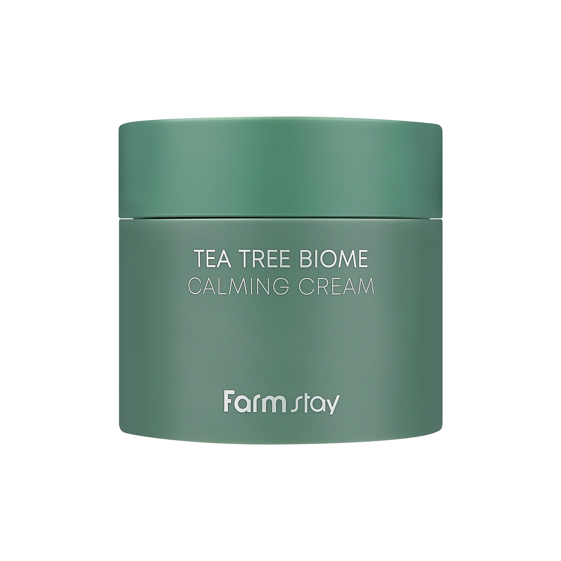 Farm Stay FARMSTAY Tea Tree Biome Calming Cream - Daily Face Moisturizer, Korean Skin Care, Calming and Hydrating Cream for Dry, Sensitive Skin, Tea Tree Face Cream, Wrinkle Improvement, 2.70 Fl. Oz / 80ml