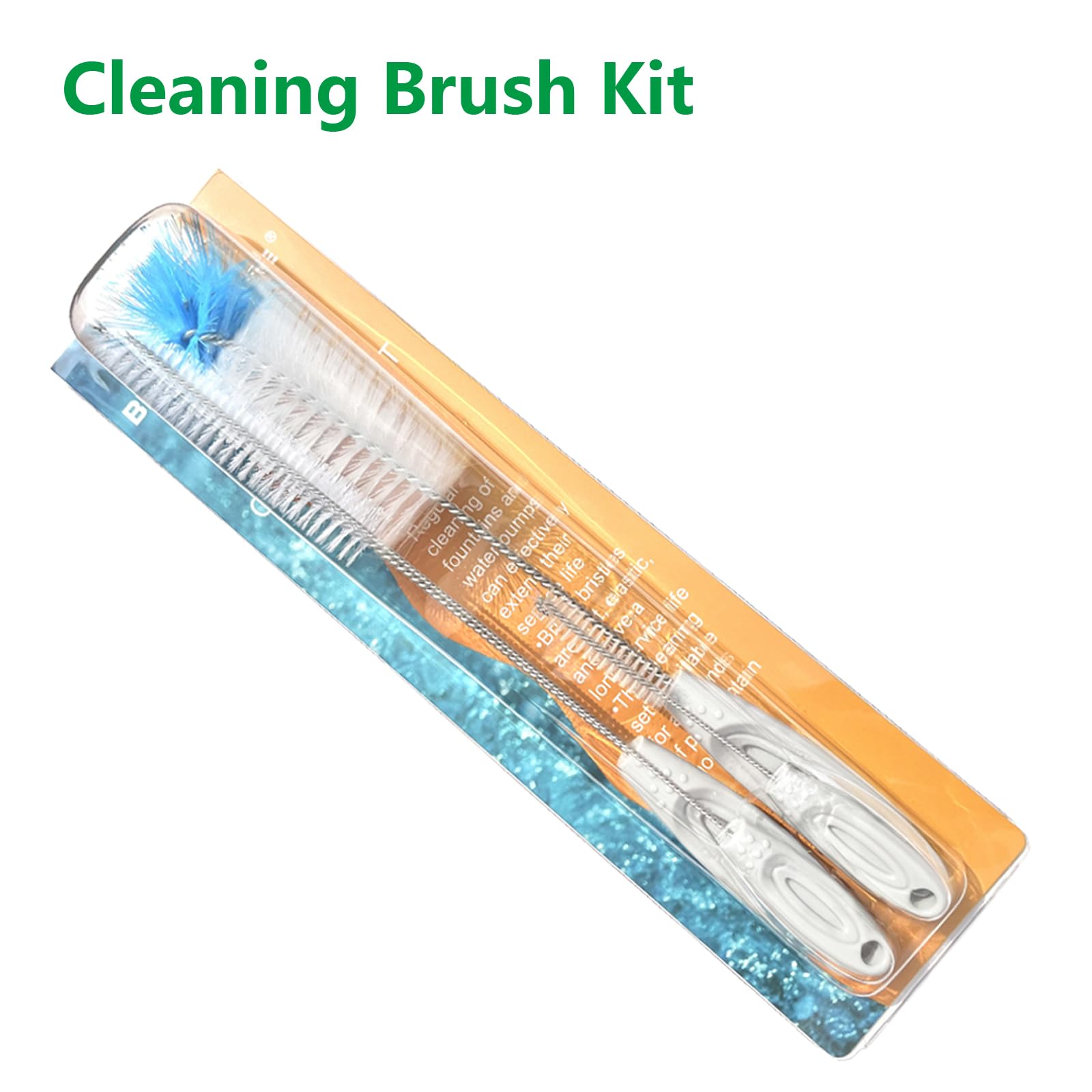 Bloombloomme - Kit de cepillo para polvo de limpieza para fuentes de agua para gatos, kit de limpieza para fuentes de interior y perro, cepillo para polvo de limpieza con 4 cepillos adecuado para la