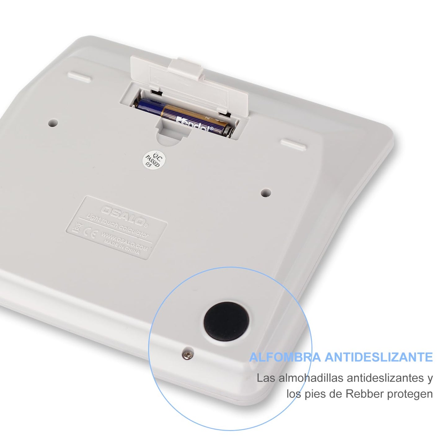 Calculadora Pendancy Negra Elegante con Pantalla LCD Grande y Botones Grandes