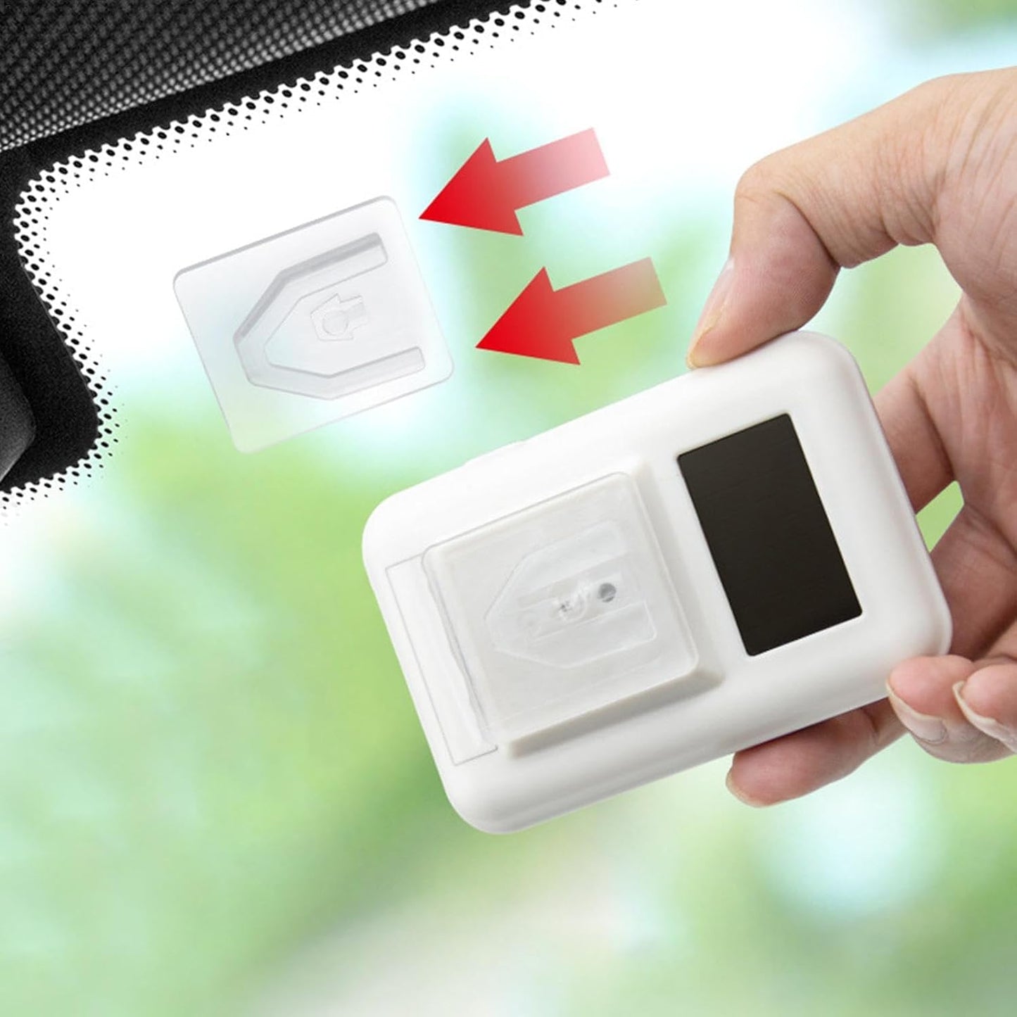Soporte Adhesivo para Transpondedor EZ Pass Automóvil Portátil en Parabrisas