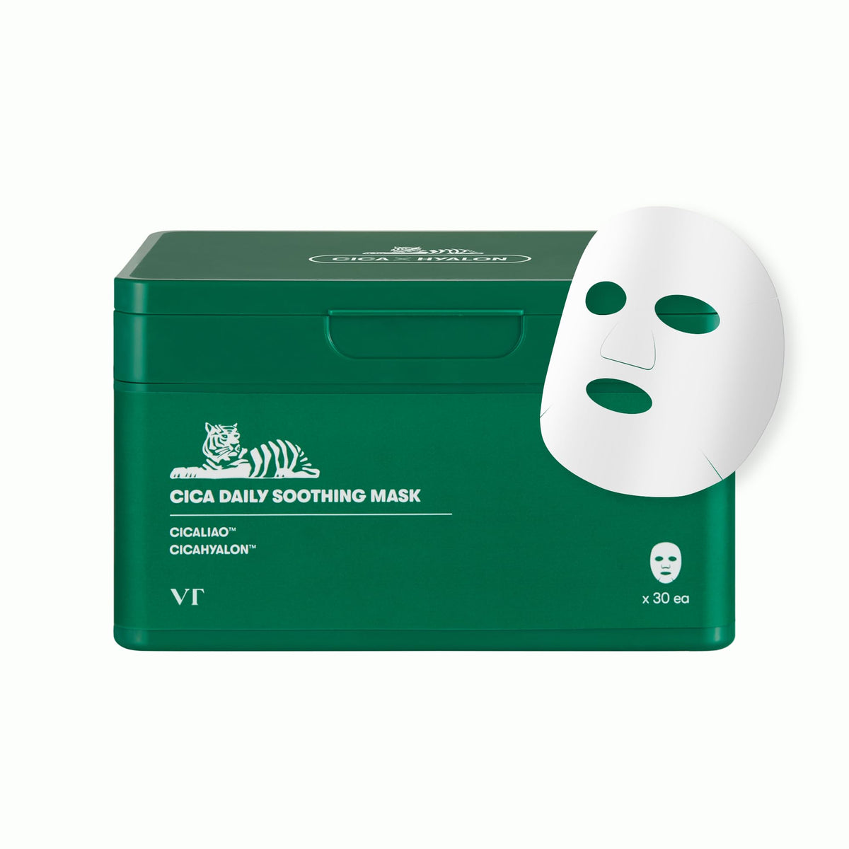 Cica Daily Soothing Mask by Vt Cosmetics for Women - 30 Pc Mask