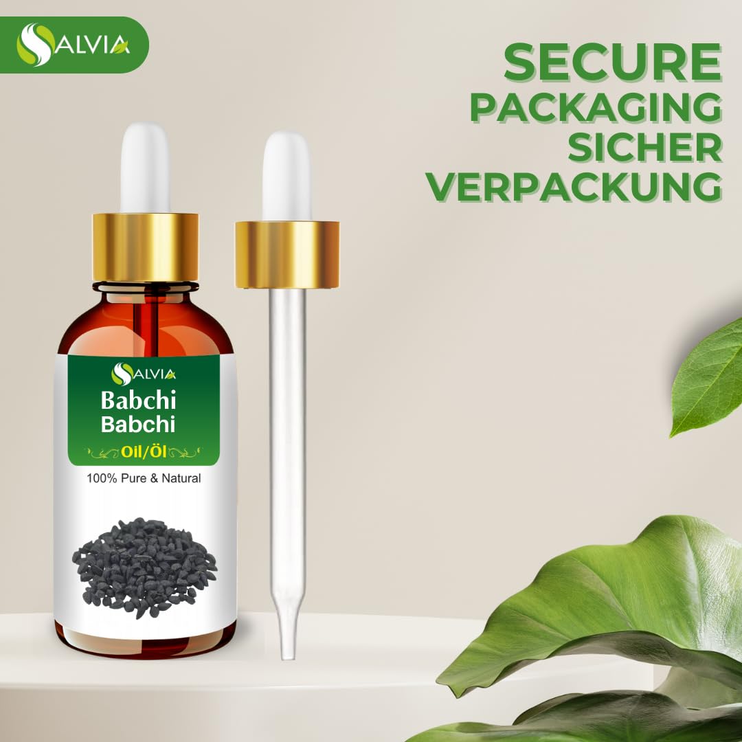 Babchi Oil 100% Natural Pure UNDILUTED Uncut Essential Oil (30ml with Dropper)