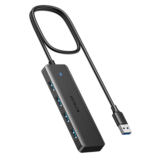 Hub USB 3.0 UGREEN Negro 4 Puertos 5Gbps 60CM