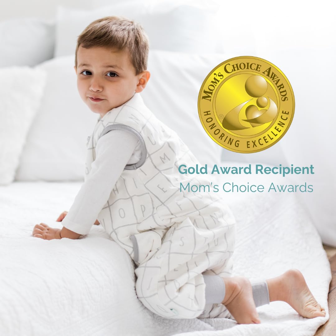 Tealbee Dreamsuit Walker Saco de dormir para niños pequeños con pies y piernas, 3T-4T