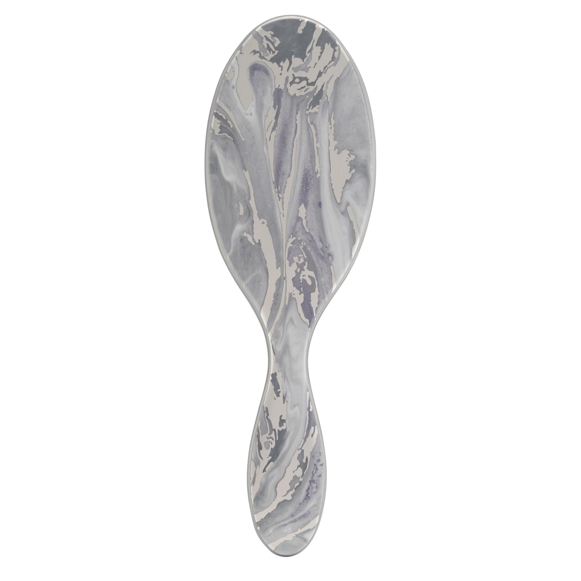 Wet Brush Cepillo desenredante original, mármol metálico, plateado, todo tipo de cabello, cerdas IntelliFlex ultra suaves que se deslizan a través de enredos con facilidad, peine sin dolor para hombres, mujeres, niños y niñas