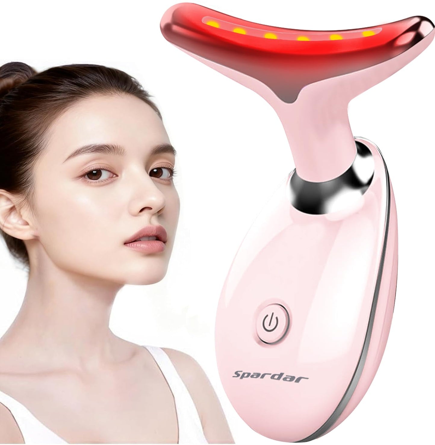 Spardar Masajeador Facial, Estirar Levantar la Piel Masajeador de Vibración