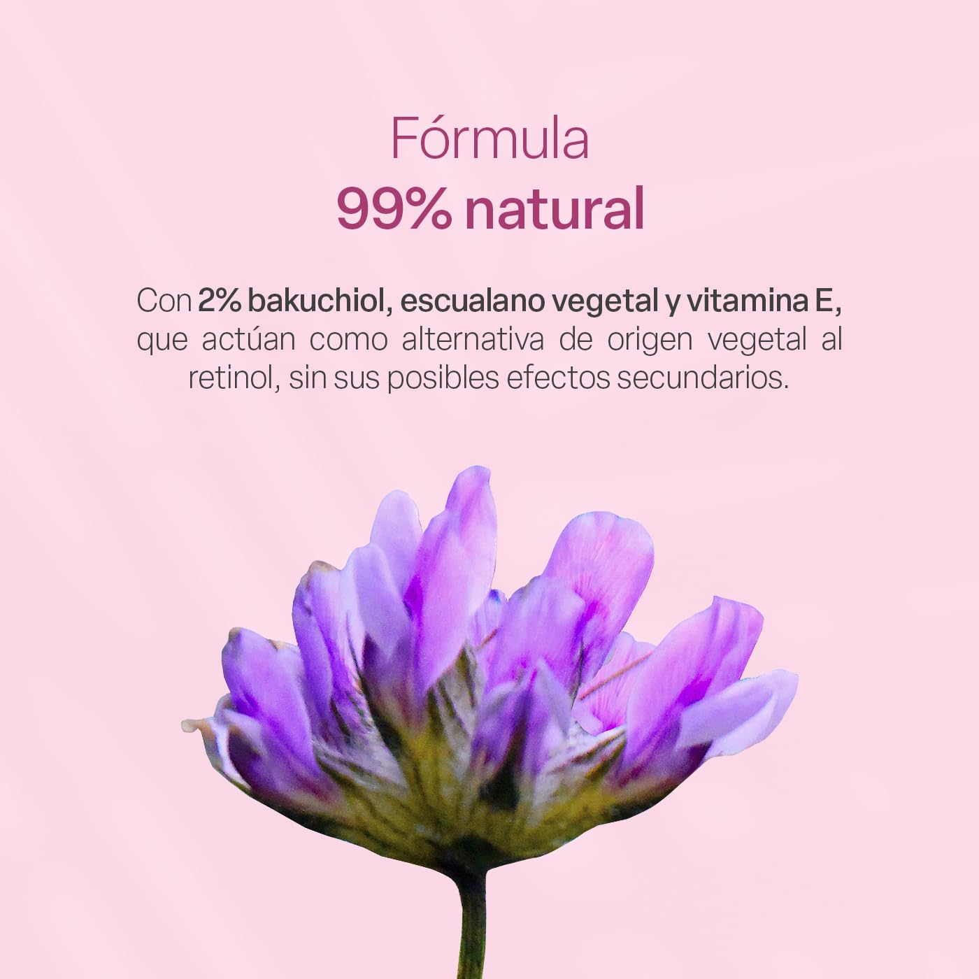 TEIA COSMETICOS Serum facial 2% Bakuchiol reduce arrugas y líneas de expresión, alternativa natural al retinol