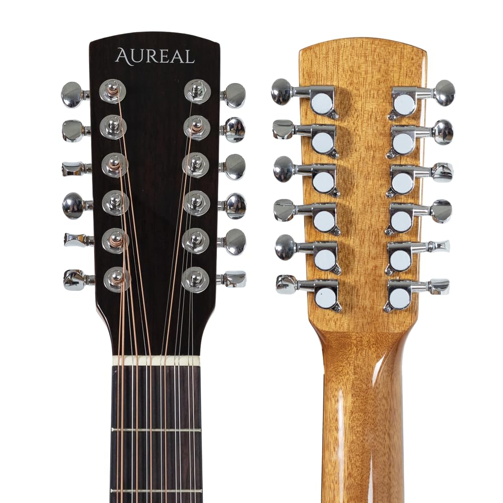 Guitarra Electroacústica Aureal 12 Cuerdas Aag-12st Natural
