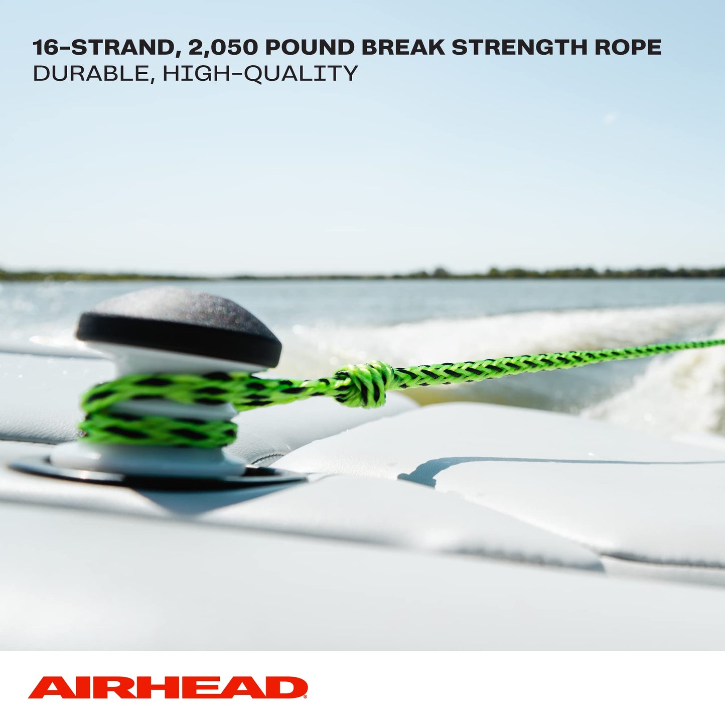 Kwik Tek AIRHEAD AHSR-9 Watersports Rope with Eva Handle, 75 -Feet