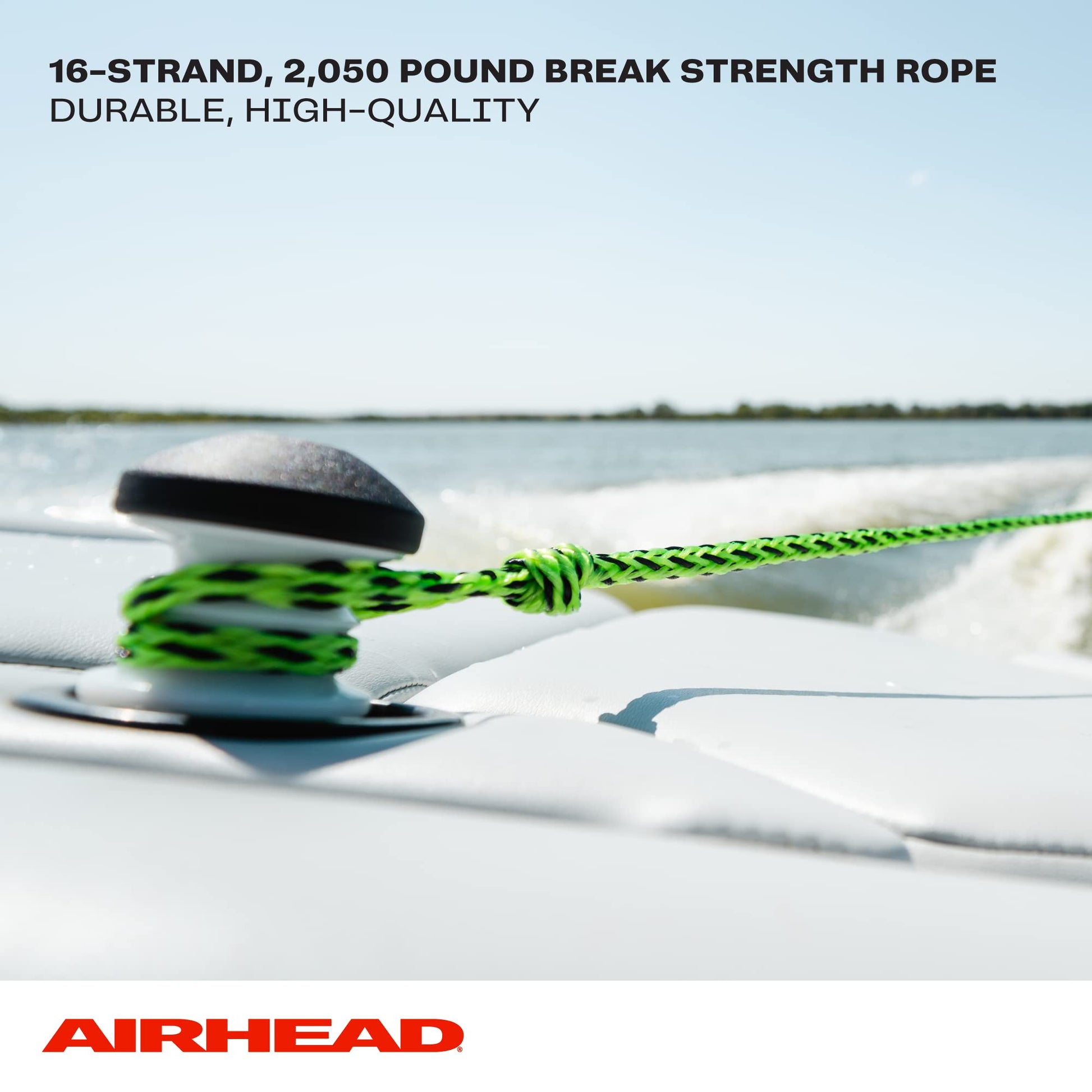Kwik Tek AIRHEAD AHSR-9 Watersports Rope with Eva Handle, 75 -Feet