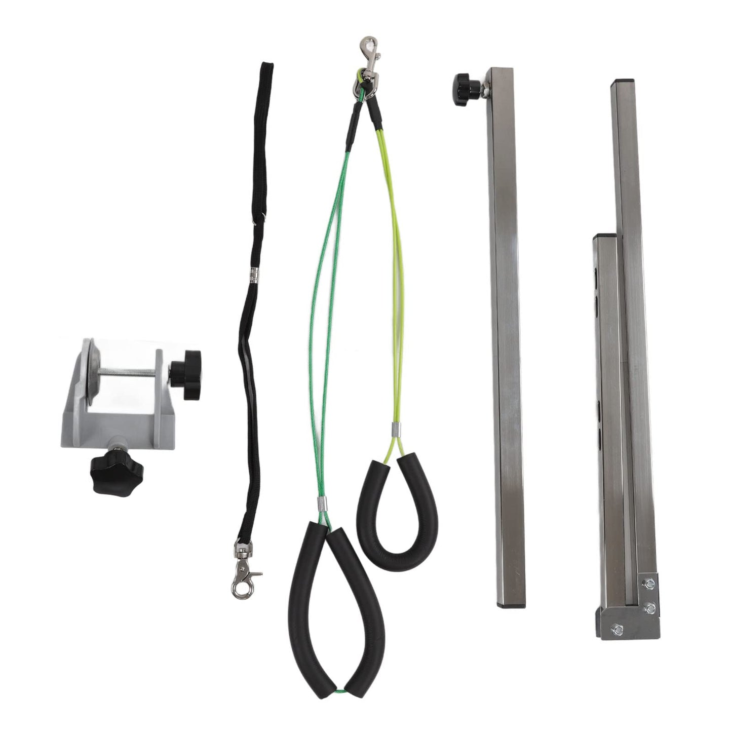 Brazo Ajustable para Aseo de Mascotas, Brazo de Mesa de Aseo para Perros, Cómodo Brazo de Acero Inoxidable Fuerte y Resistente, Altura Portátil Ajustable de 35 Pulgadas para Interior para Dueño de