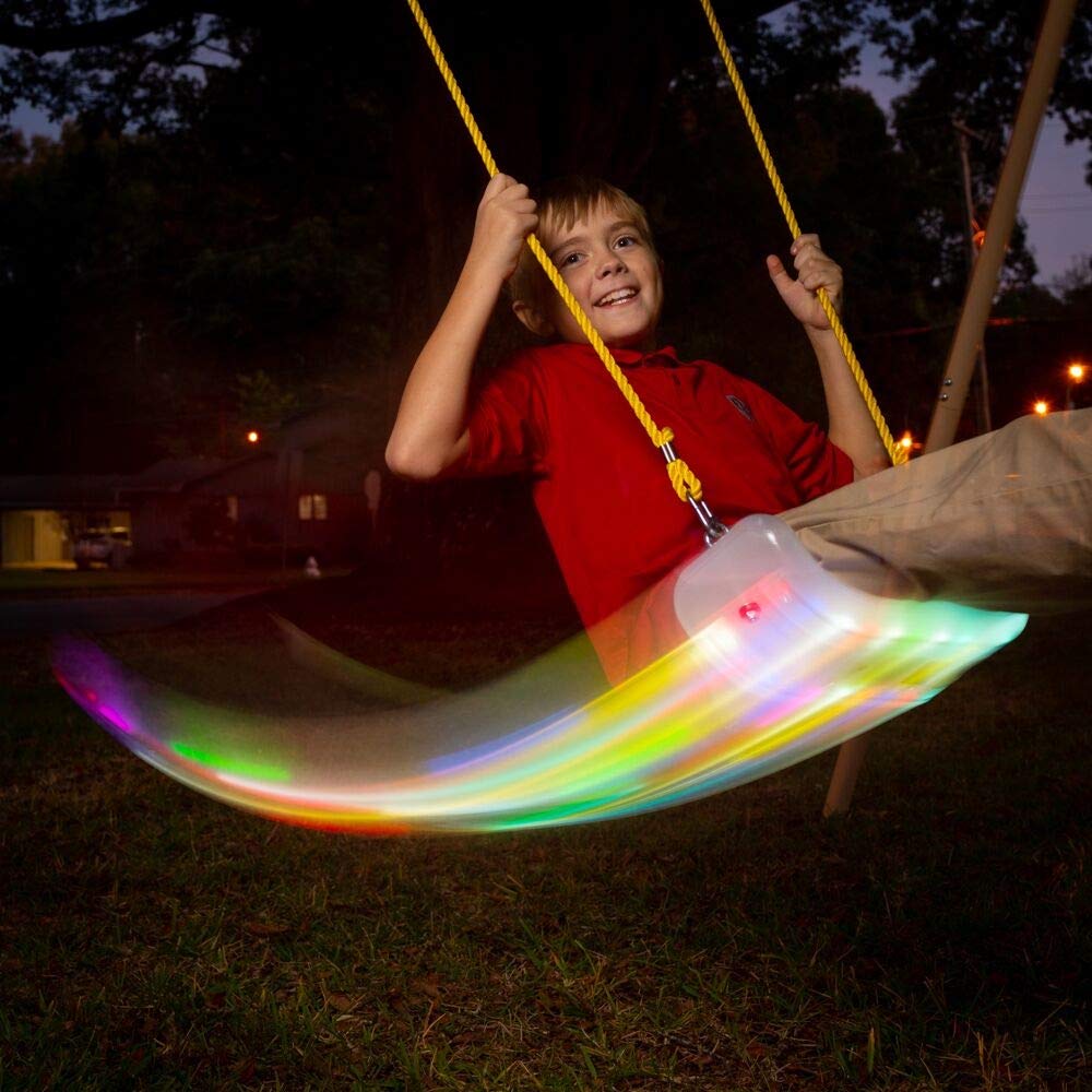 Columpio XDP Recreation Firefly LED Iluminación con Sensor de Movimiento y Pilas Incluidas para Patio Trasero