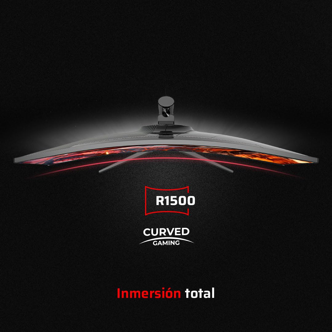 Balam Rush Monitor Gamer Curvo 34" 165hz / Extreme Earth Plus MGM34P / UWQHD R1500 / 1ms / Pip+PBP/F-Sync/G-Sync/Flicker -Free/HDR/Altura Ajustable / 2xHDMI 2.1 + 2xDP 1.4 + 3.5 mm/RGB/VESA 75mm