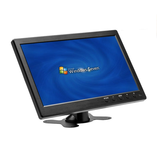 Hikity 10.1 Inch TFT LCD Monitor, HD 1024X600 Resolution BNC/AVI / VGA/HDMI Input, Compatible With PC, DVD, TV, Surveillance Camera
