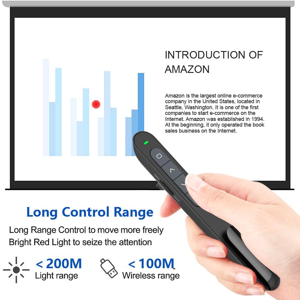 Presentador Inalámbrico TOPOST Compatible con Windows y Mac