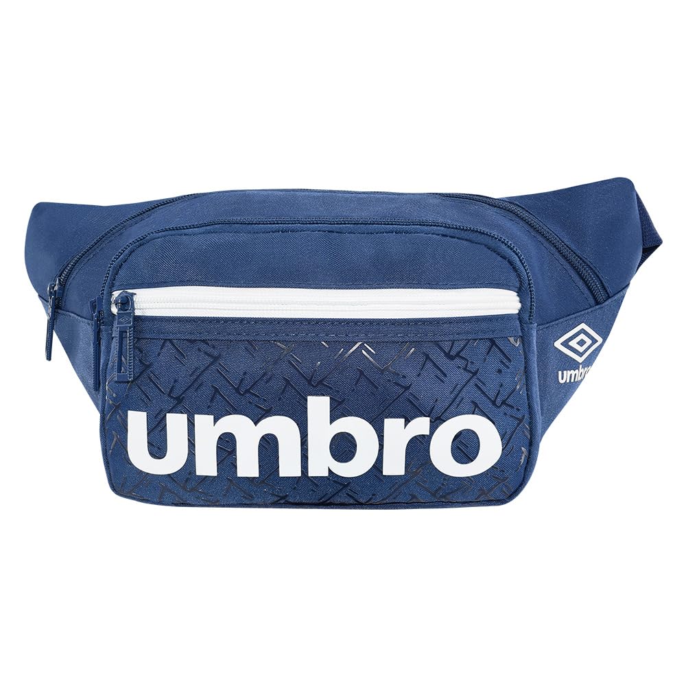 Cangurera Deportiva Umbro Azul Marino con Compartimentos Amplios para Hombre y Mujer