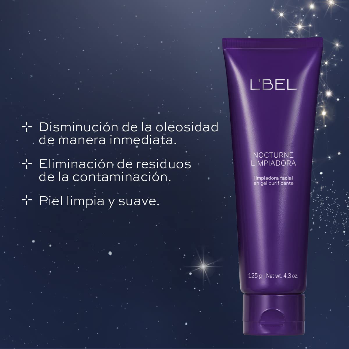 L'BEL - Nocturne Gel Limpiador Facial Efecto Purificador