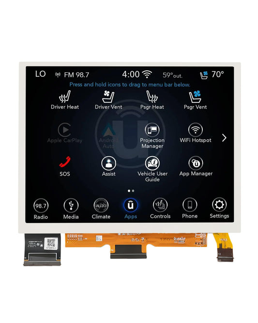Pantalla de Repuesto cspautokit Uconnect TDO-XGA084 8.4" Nueva 2018-2023 Compatible con Ram, Dodge, Chrysler y Jeep