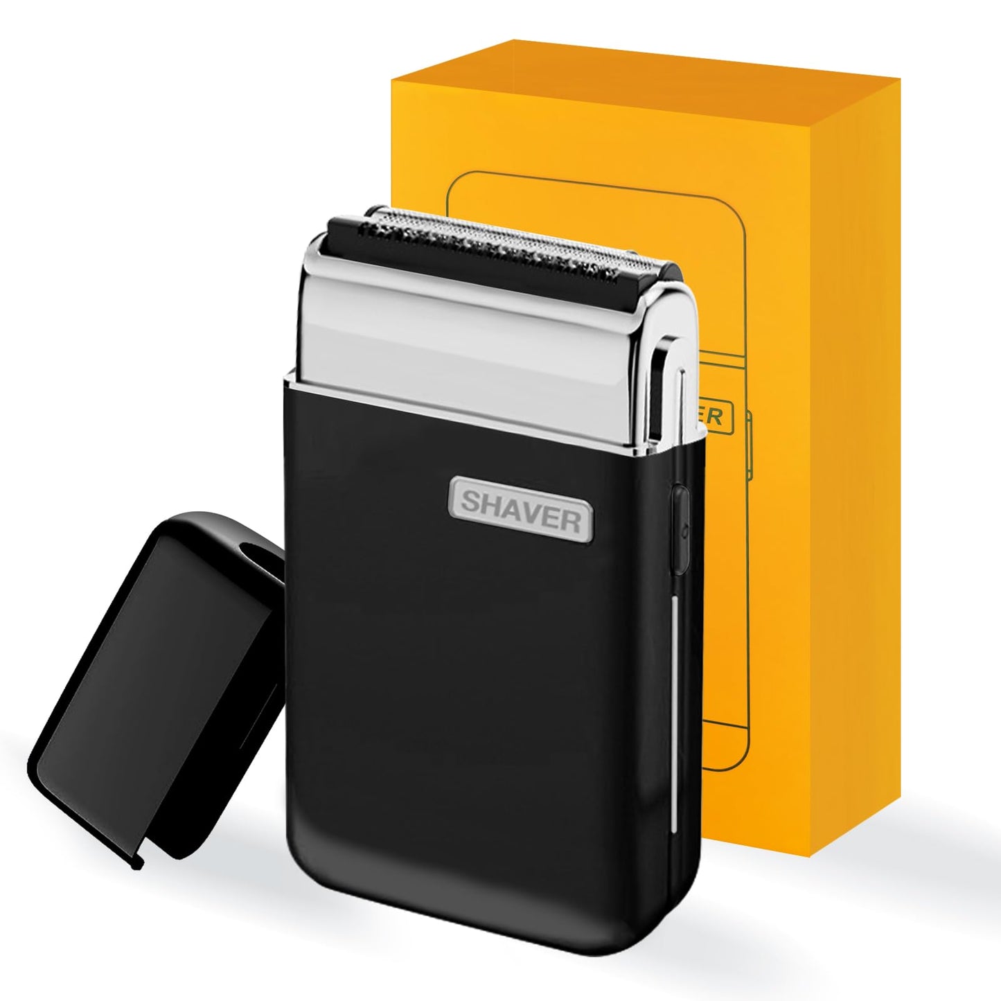 NINOMO Mini Afeitadora Eléctrica, Rasuradoras Portátiles para Hombre（Negro）