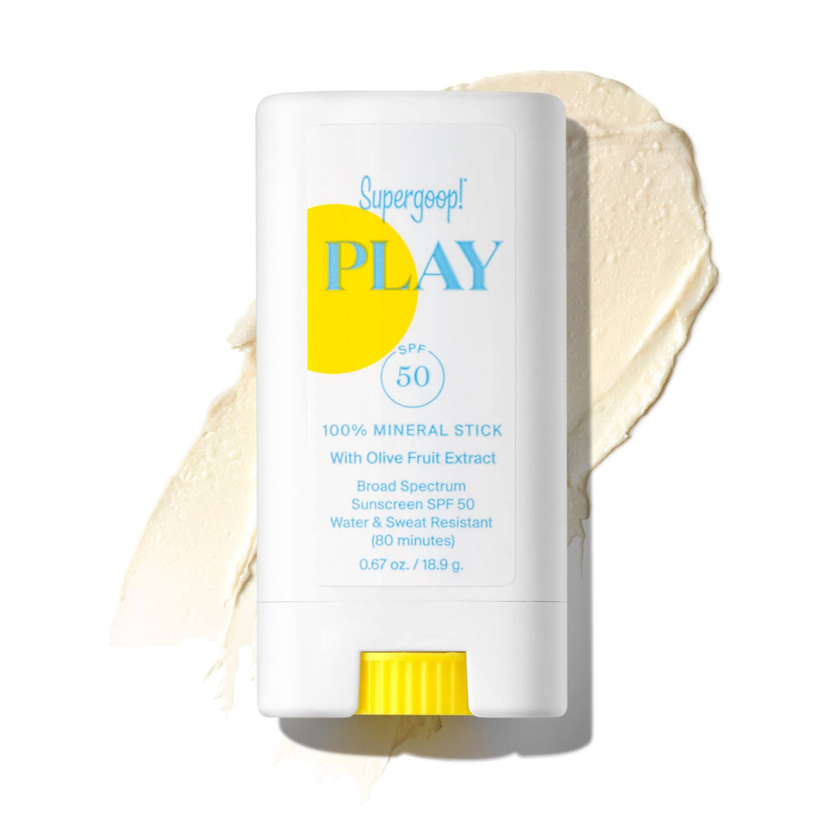 Supergoop! 100% Mineral Sunscreen Stick With Olive Fruit Extract Spf 50, 0.67 Ounce