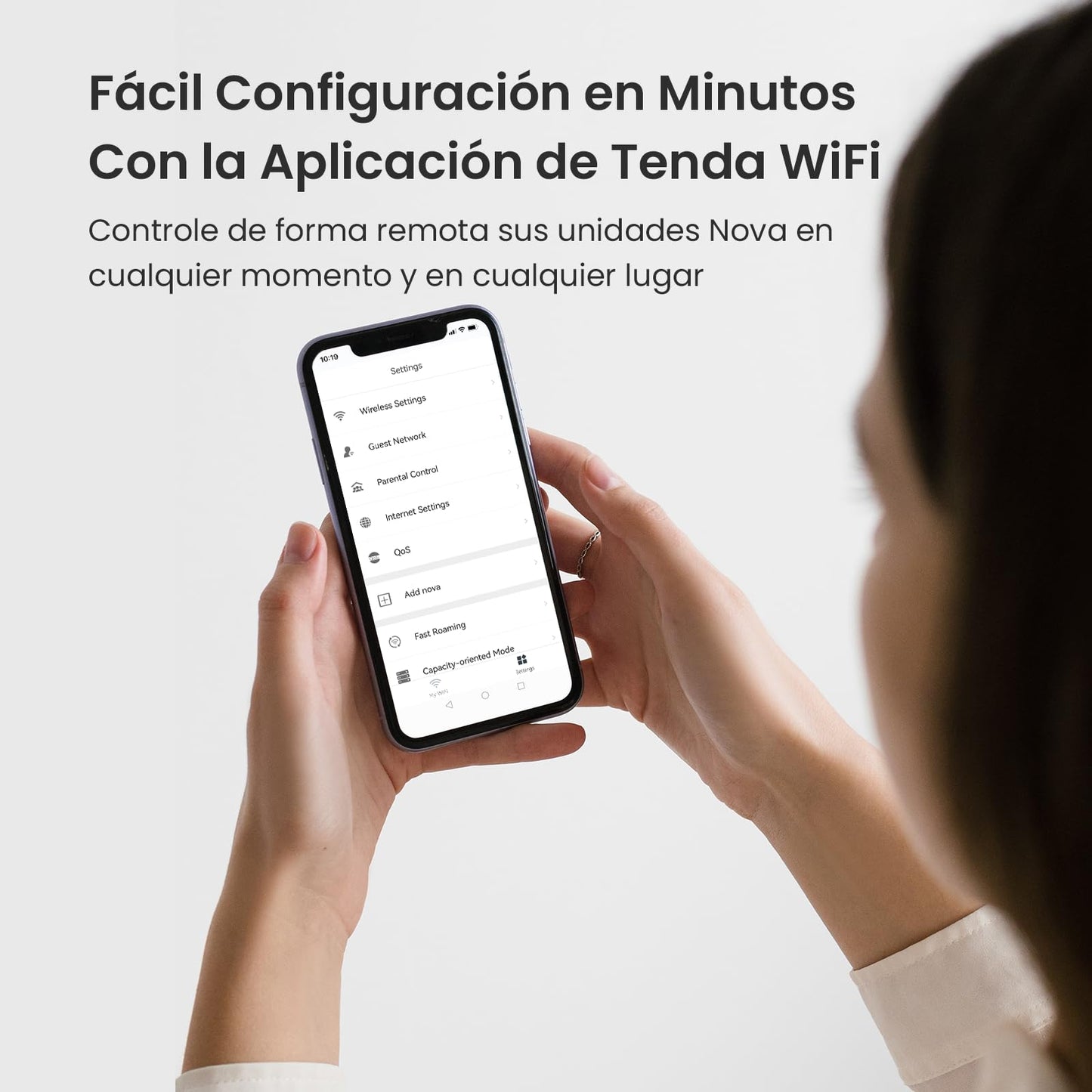 Sistema WiFi Mesh Tenda Nova MW5G AC1200 Blanco con Cobertura de 270㎡ y Compatibilidad Alexa 3-Pack