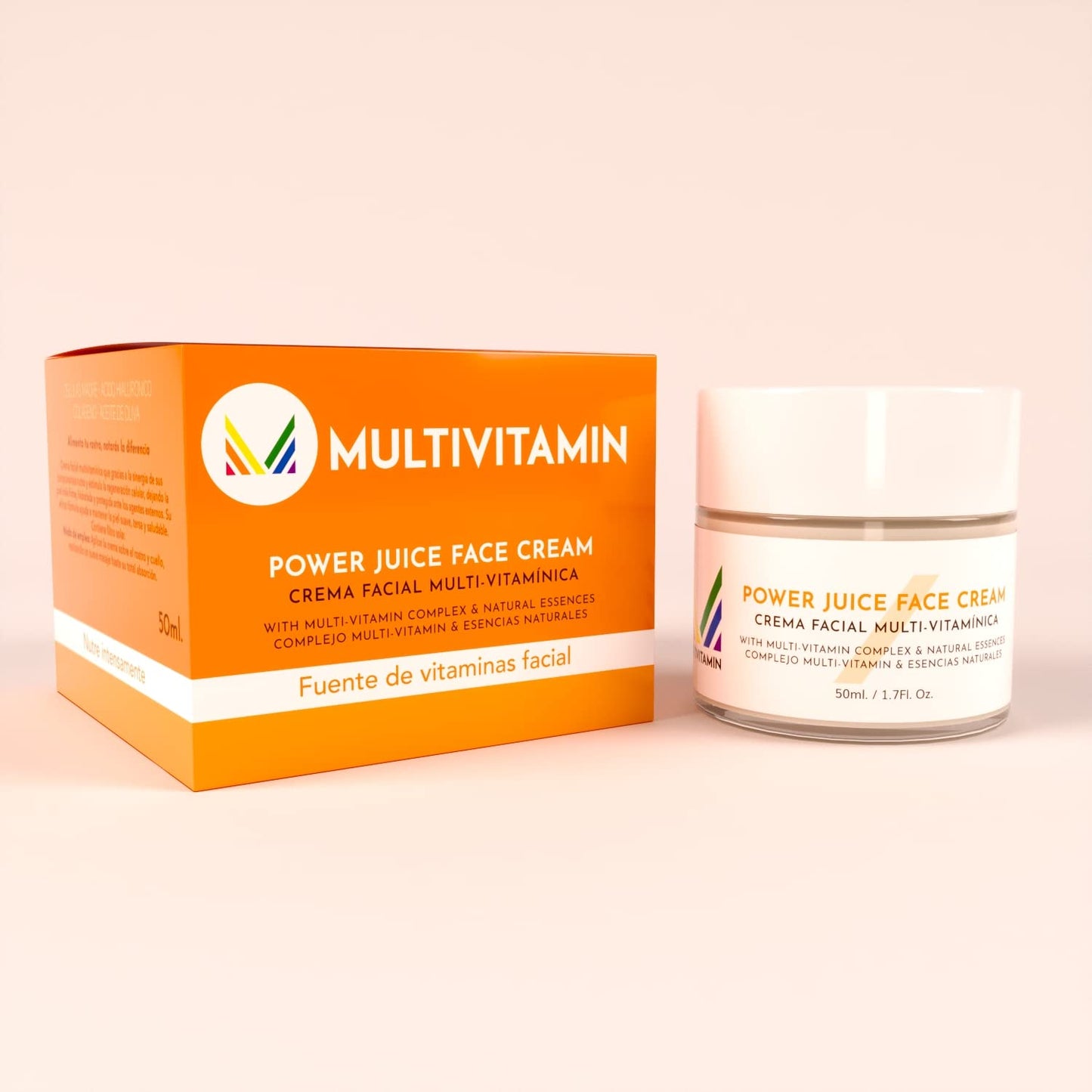 CREMA FACIAL DE DÍA UNISEX CON FUENTE DE VITAMINAS B3, B5, B6, A, C y E, Multivt, antiedad, evita envejecimiento e hidrata