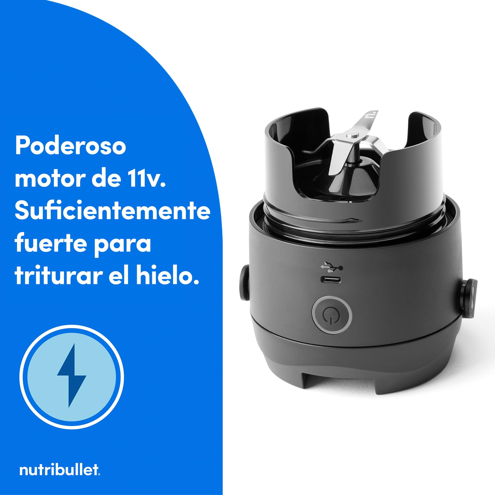 Licuadora Portátil Nutribullet Flip Blanca Compacta