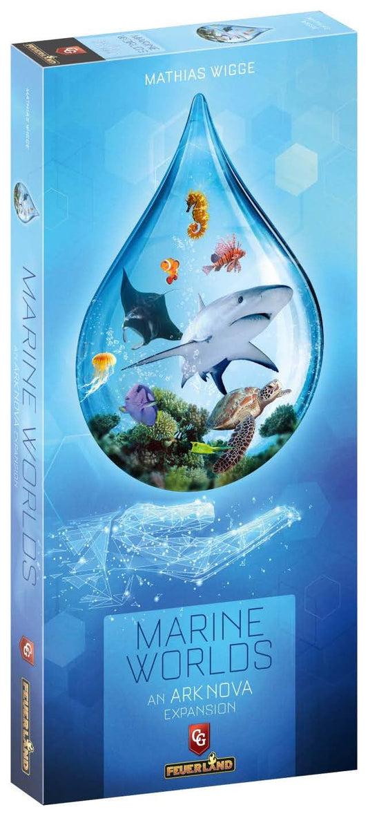 Capstone Games: Expansión del juego de mesa de estrategia Ark Nova: Mundos marinos, 1-4 jugadores, a partir de 12 años