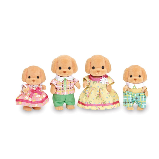 Calico Critters - Familia de caniches de juguete, 7,62 cm