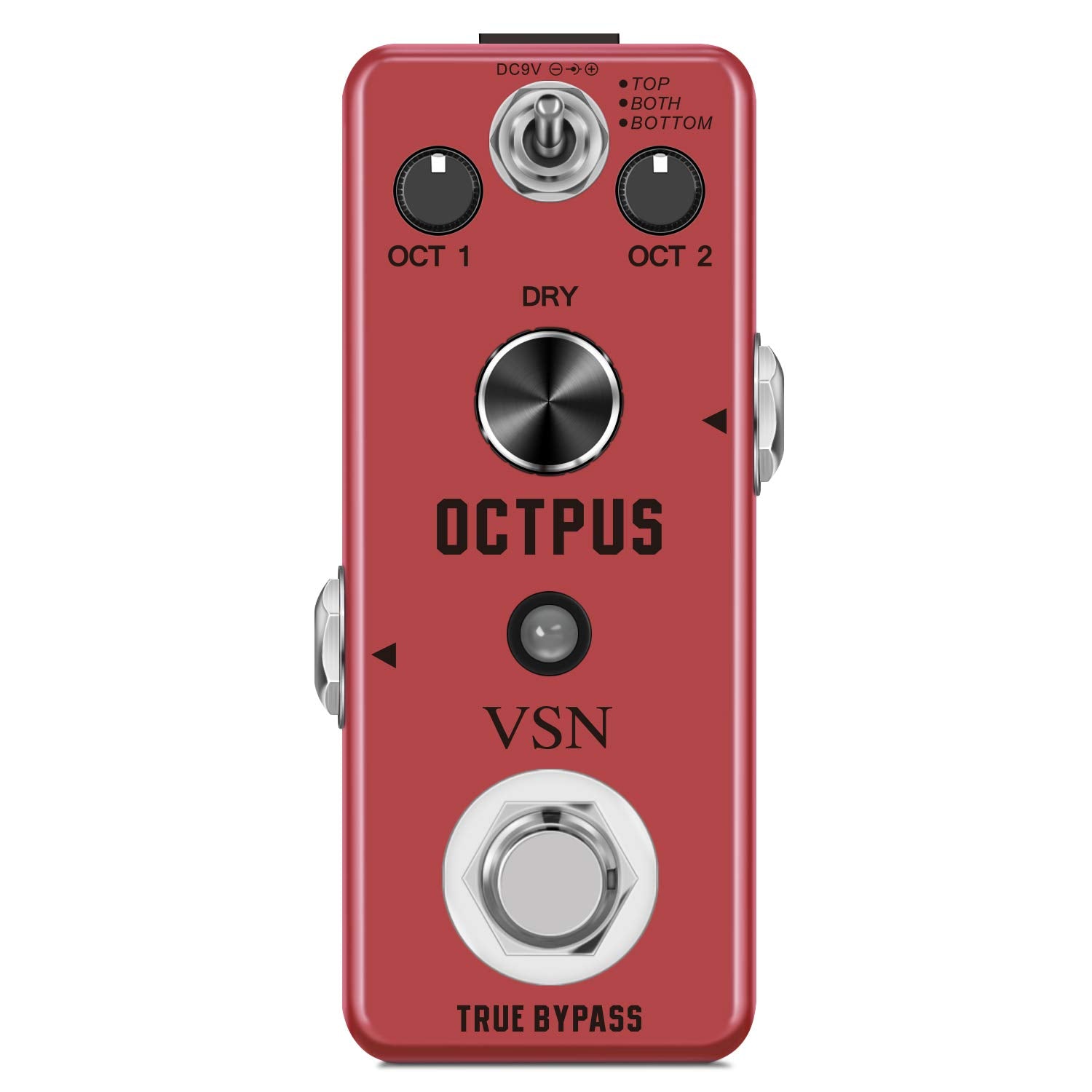 VSN Guitar Octave Pedal For Electric Guitar Precise Polyphonic Octave Effects Generator Octpus Guitar Pedals True Bypass Mini Size …