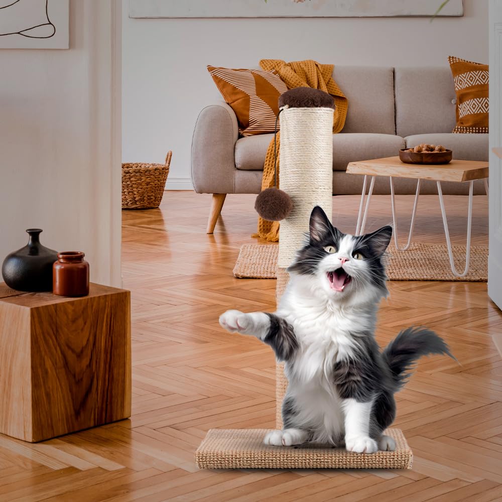 Poste Rascador Fancy Pets Natural 55 cm para Gato