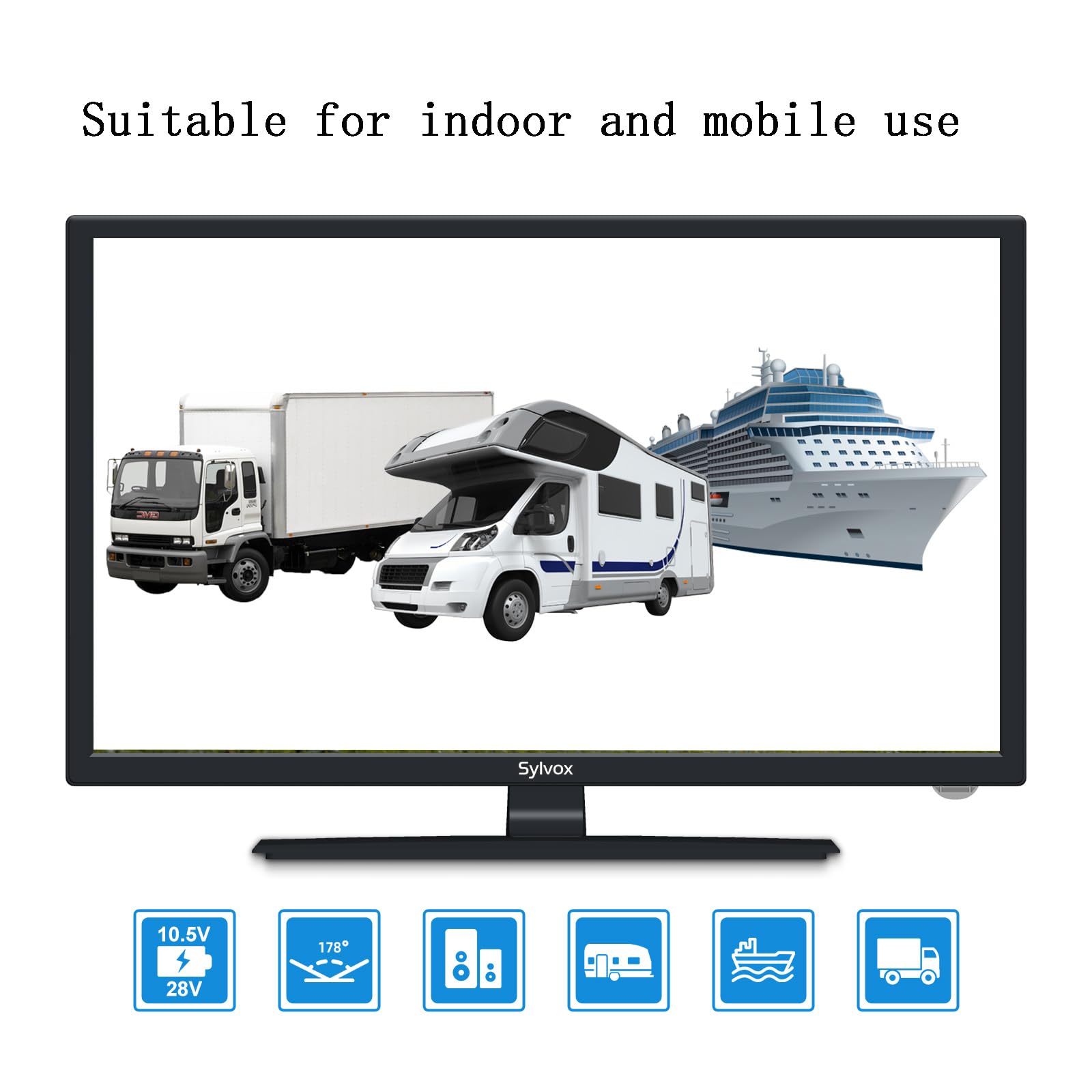 Smart TV SYLVOX 1080P FHD con Android 11.0 y WiFi para RV