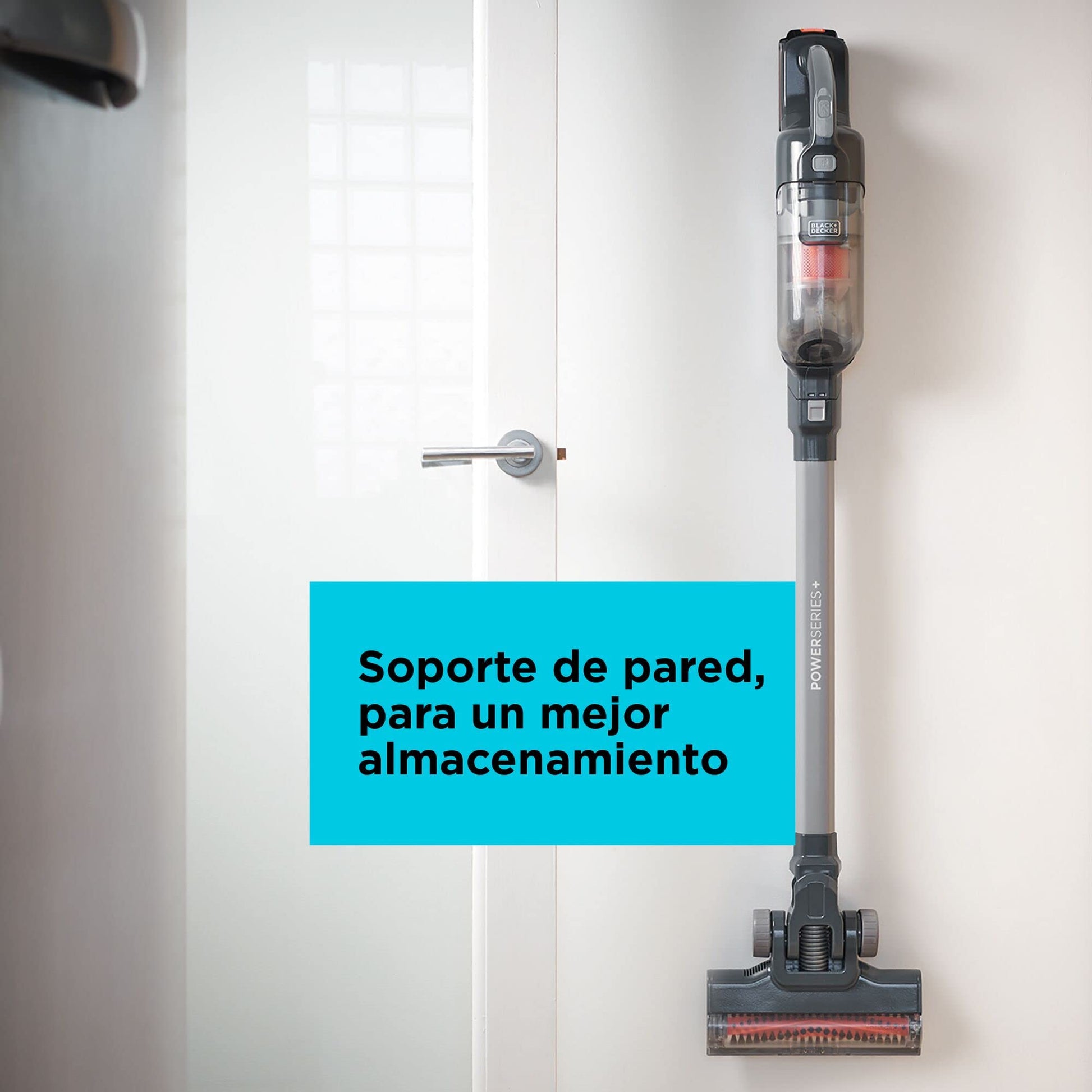 BLACK+DECKER Aspiradora Vertical inalámbrica 20V MAX* POWERSERIES+ con Luces LED y batería BHFEA18D1