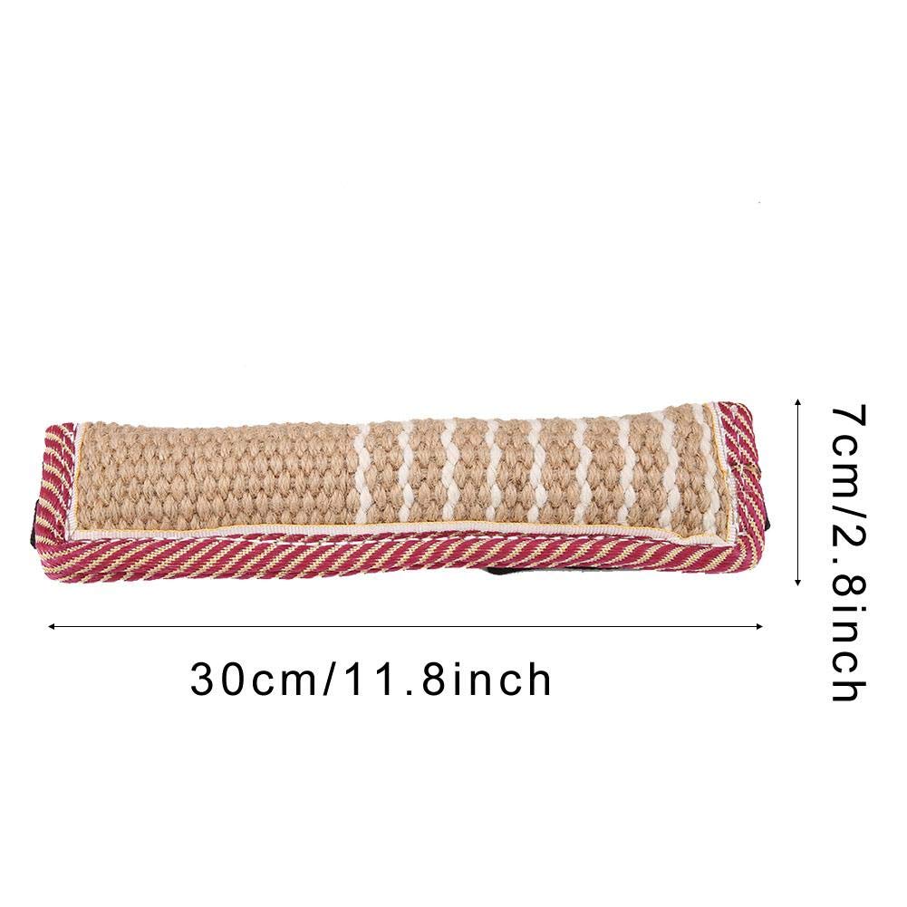 Juguetes Interactivos A Sixx Beige con 2 Manijas y Almohada para Mordeduras de Perro para Perros Grandes y Medianos