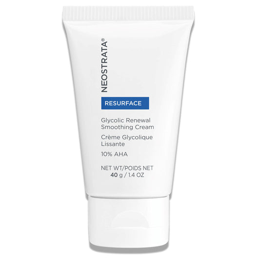 NEOSTRATA RESURFACE Ácido glicólico Renovación Suavizante Facial Hidratante & Crema de Cuello - 10% Ácido Alpha Hidroxi (AHA), Manteca de Karité, Ácido cítrico, Glicerina; Antienvejecimiento, Antiarrugas; 1.4 onzas