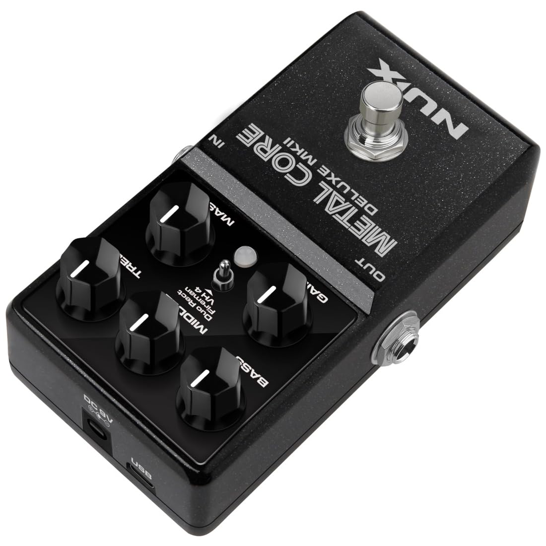 Pedal de Preamplificador de Alta Ganancia NUX Metal Core Deluxe MKII con Modelos Distintivos