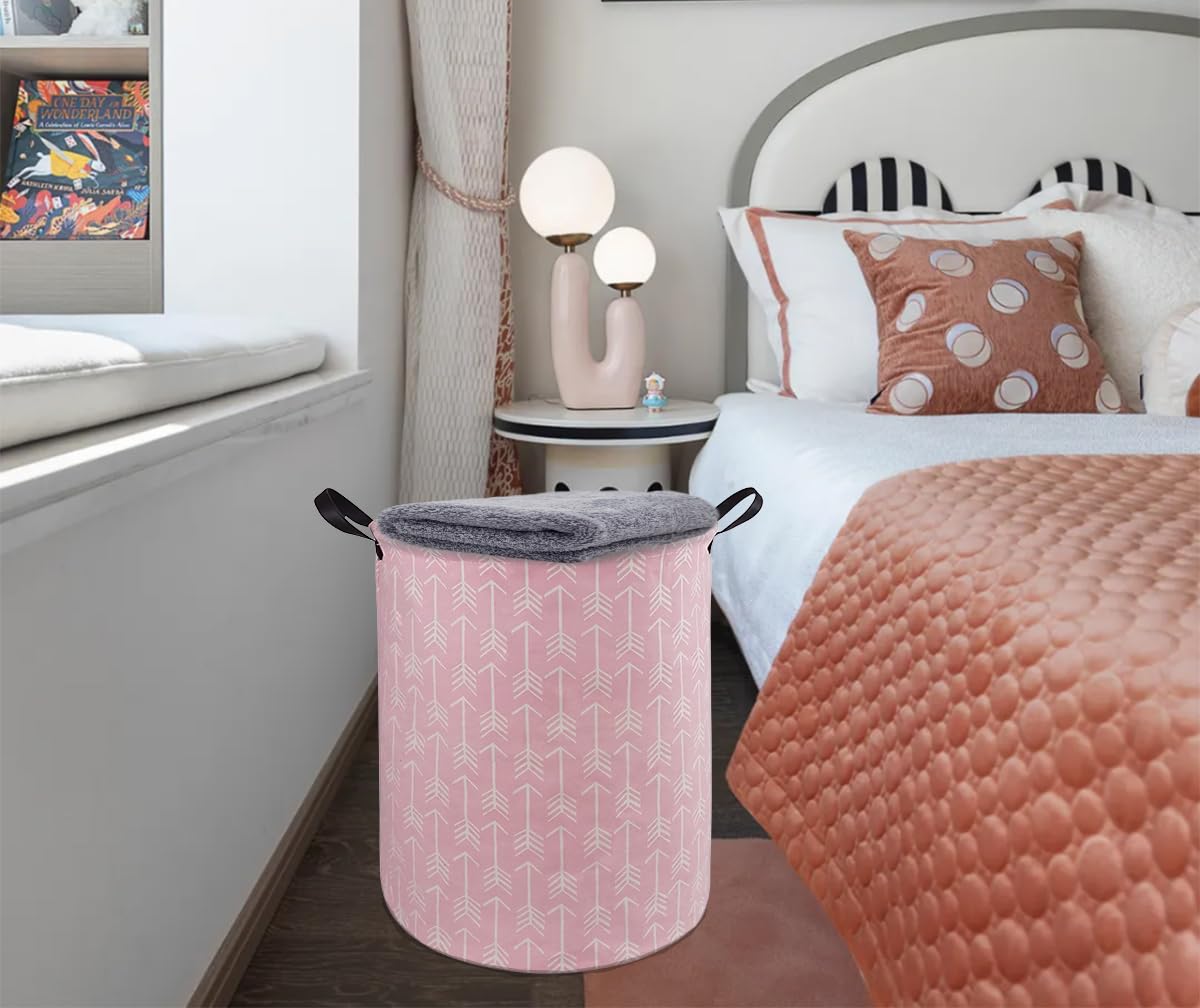 DUYIY - Cesta de lavandería para niños, cesta de almacenamiento para lavandería, cesta de almacenamiento para ropa, guardería, cesta de regalo con asas (flecha)