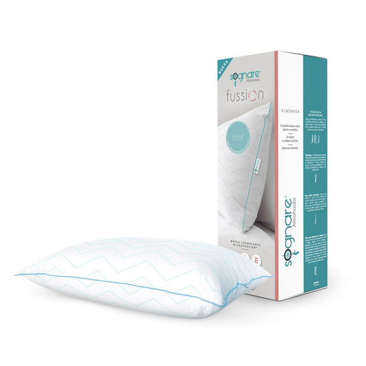 Almohada Sognare Fussion Estándar Relleno Suave Hipoalergénica Antiácaros Lavable