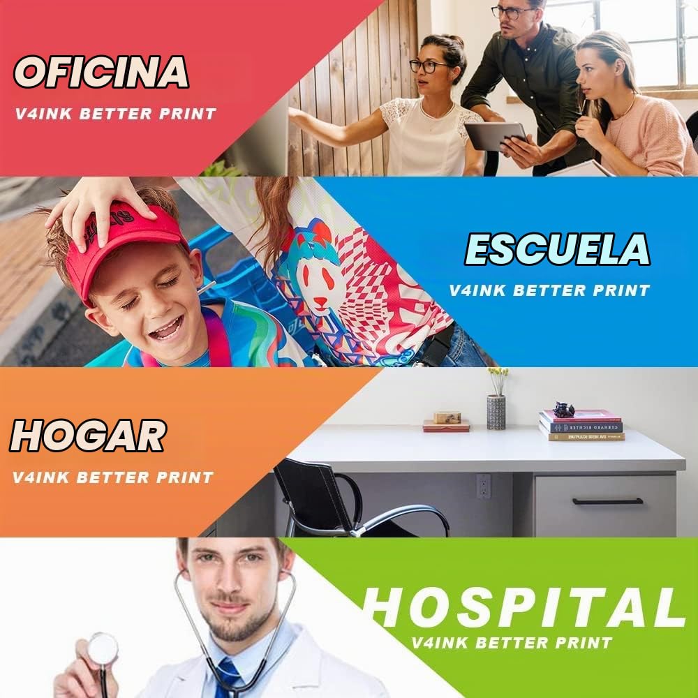 Cartucho de Tóner v4ink Negro Compatible para Impresora HP 17A 1 Paquete