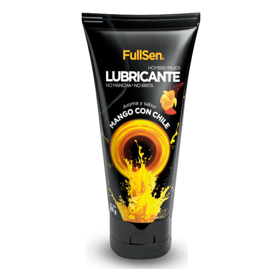 Lubricante FullSen 100g, Aroma y Sabor Mango con Chile