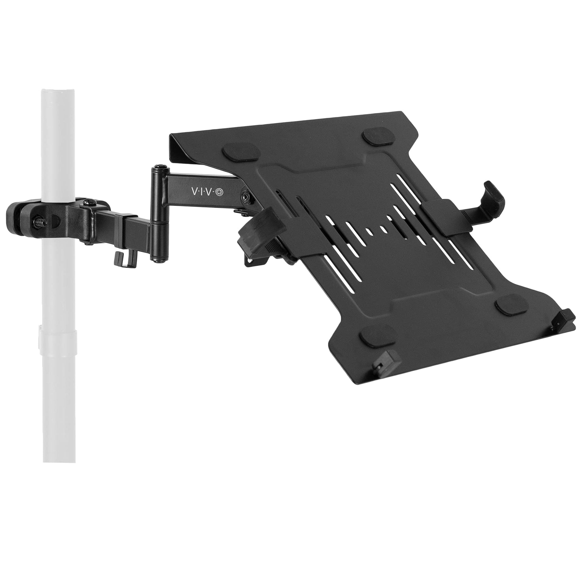 Brazo Universal de Acero VIVO Negro con Placa VESA Extraíble para Portátiles de 10 a 40 cm