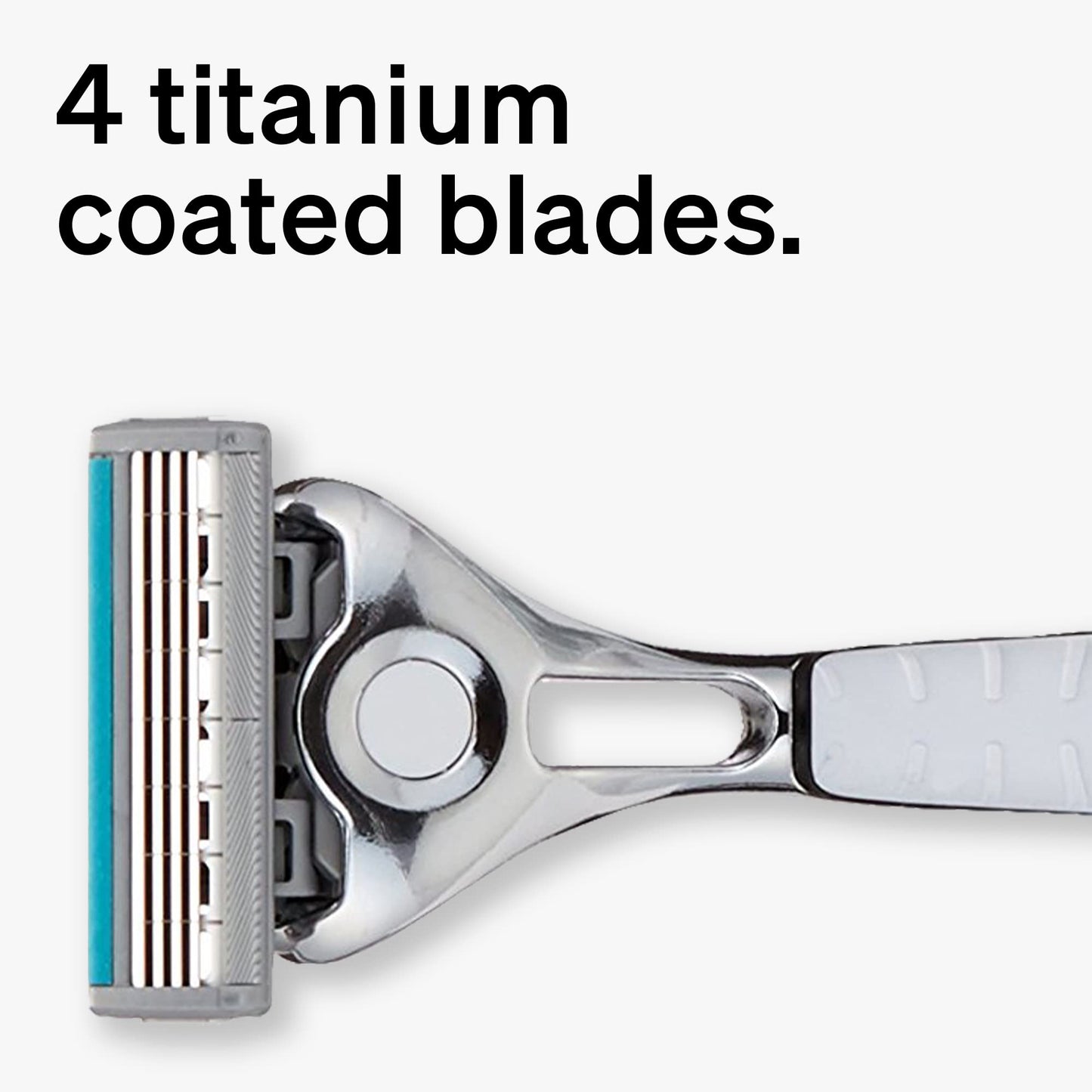 Schick Quattro Titanium Razor Blade Refills for Men Value Pack, 6 Count